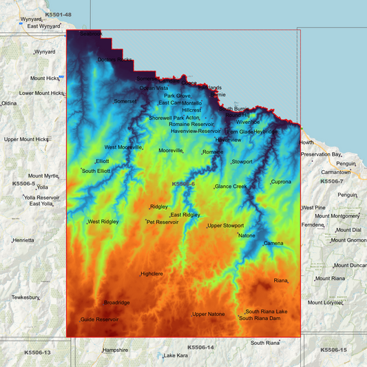 Burnie 1m Digital Elevation Model (K5506-6)