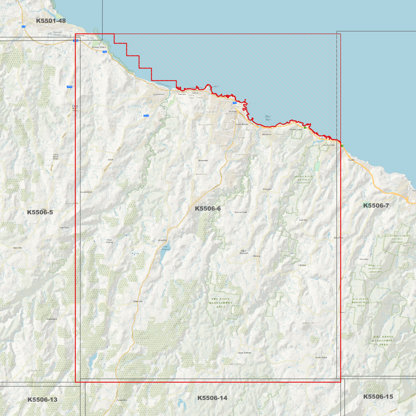 Burnie 1m Digital Elevation Model (K5506-6)