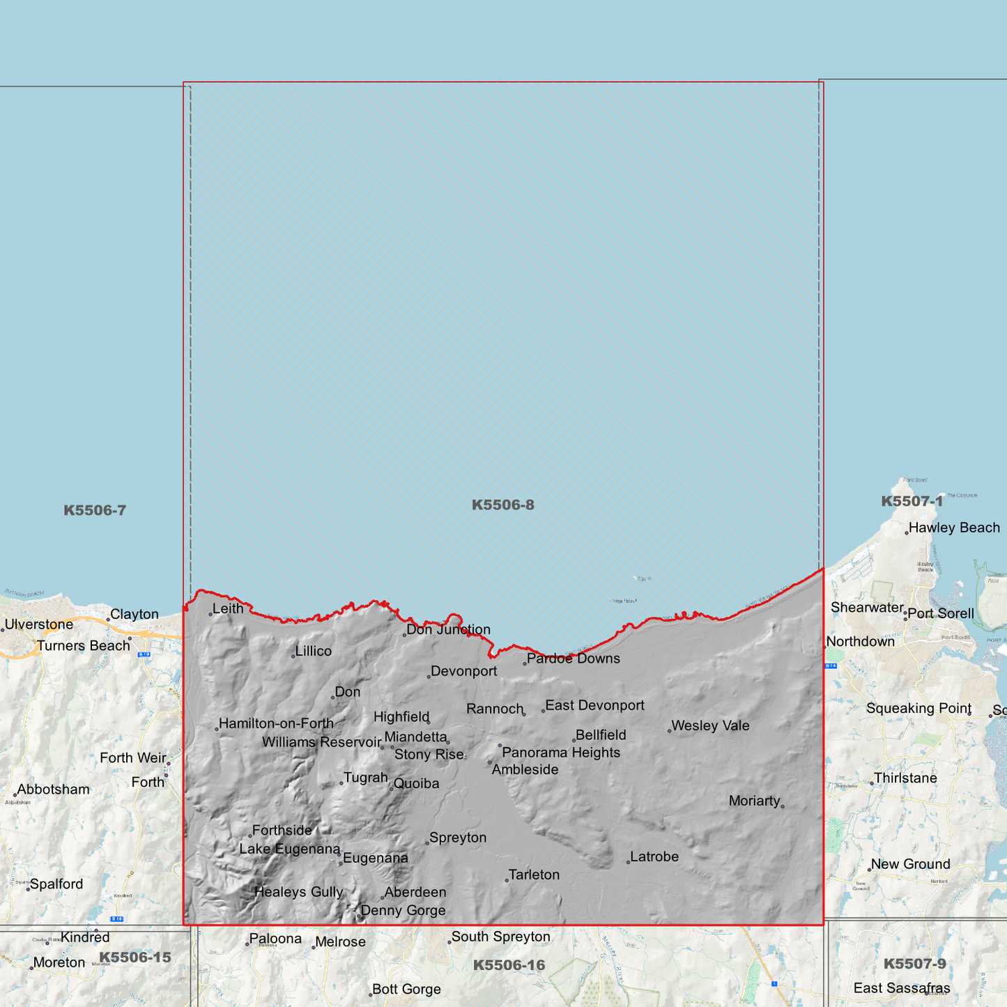 Devonport 1m Digital Elevation Model (K5506-8)