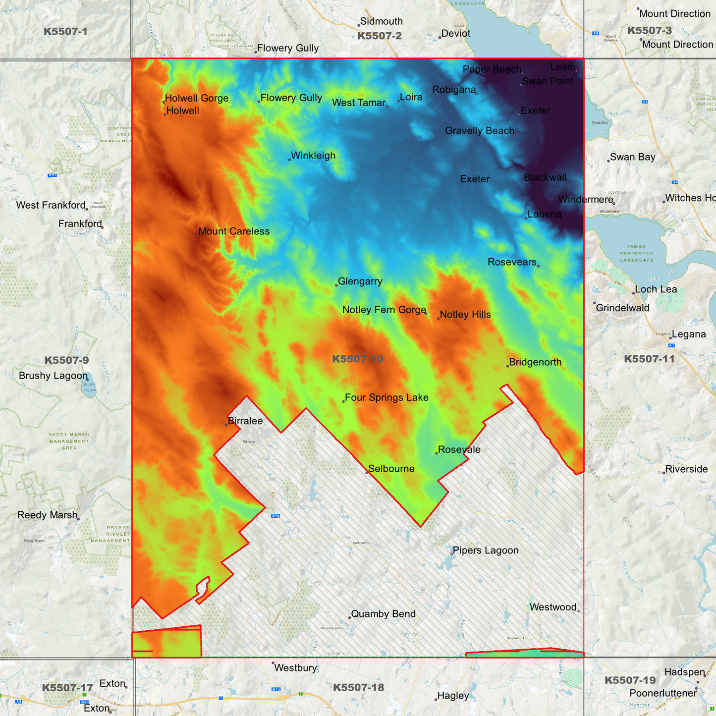 Exeter 1m Digital Elevation Model (K5507-10)