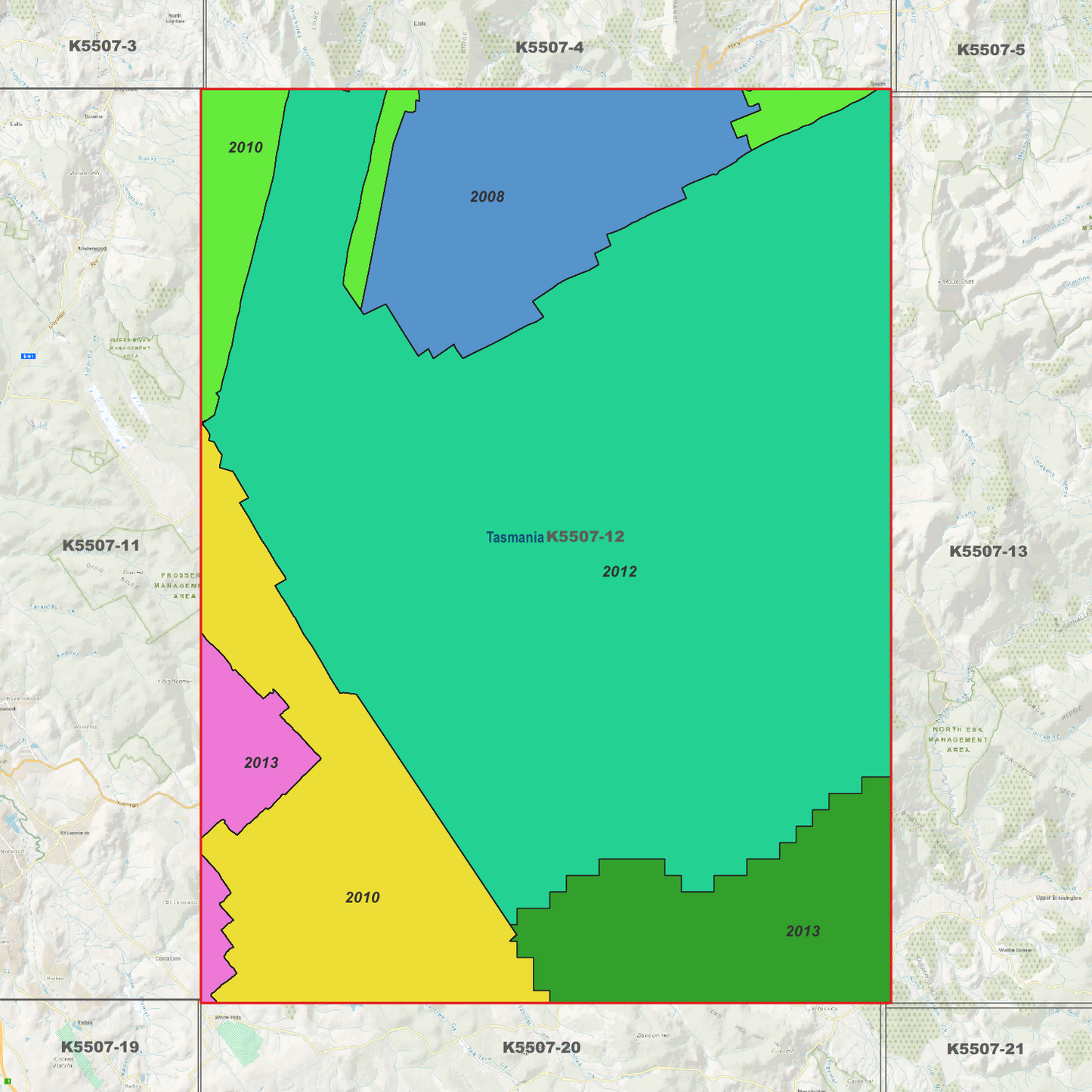 Targa 1m Digital Elevation Model (K5507-12)
