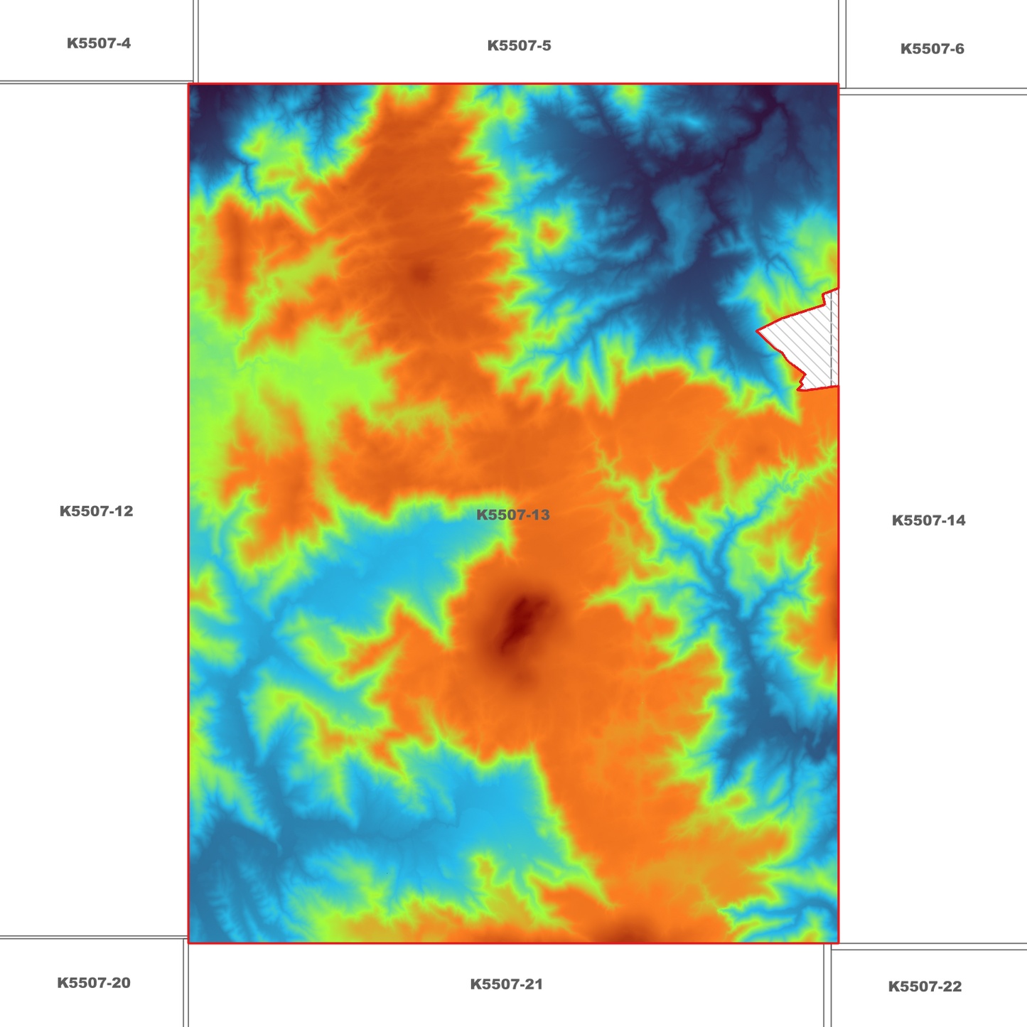 Ben Nevis 1m Digital Elevation Model (K5507-13)