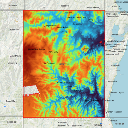 Mount Echo 1m Digital Elevation Model (K5507-15)
