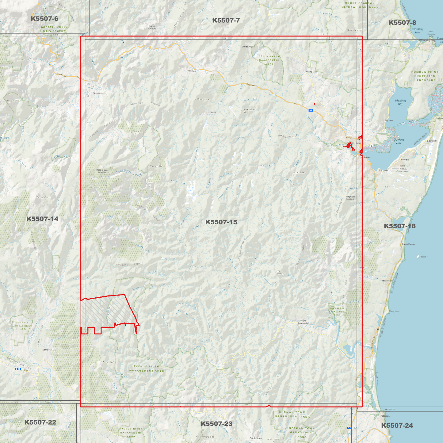 Mount Echo 1m Digital Elevation Model (K5507-15)