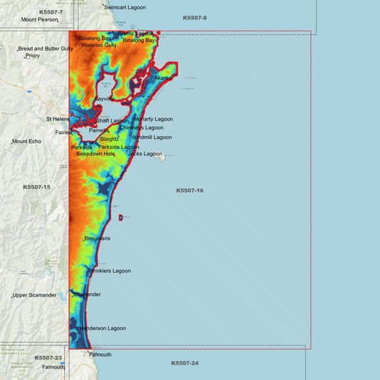 Scamander 1m Digital Elevation Model (K5507-16)