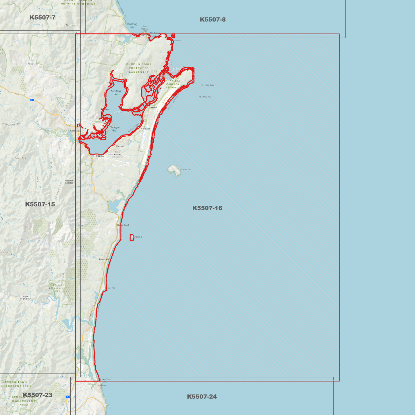 Scamander 1m Digital Elevation Model (K5507-16)