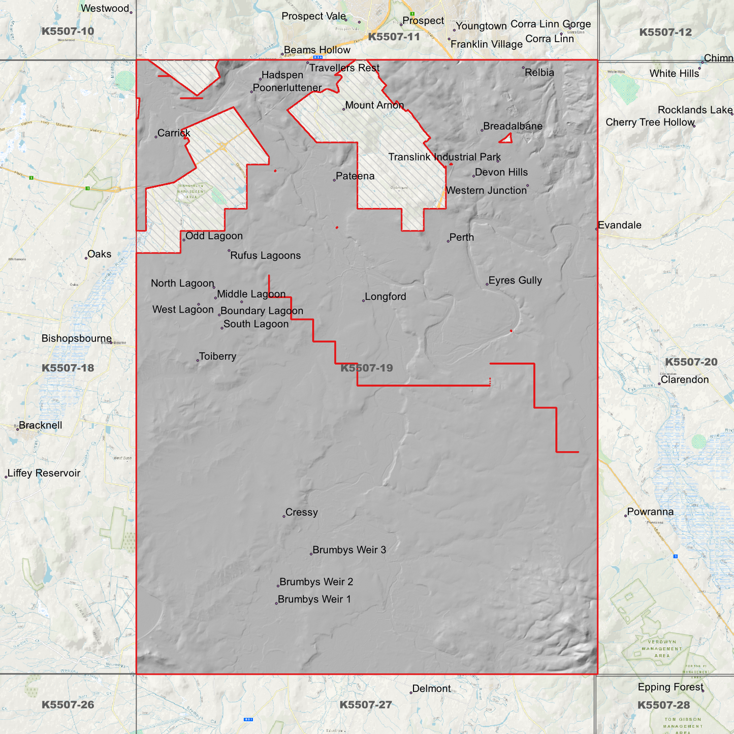 Longford 1m Digital Elevation Model (K5507-19)