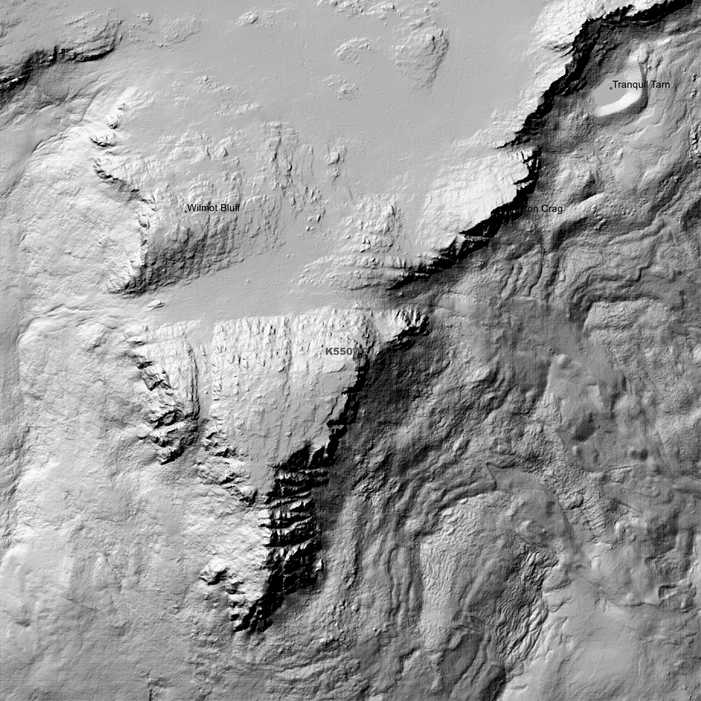 Ben Lomond 1m Digital Elevation Model (K5507-21)