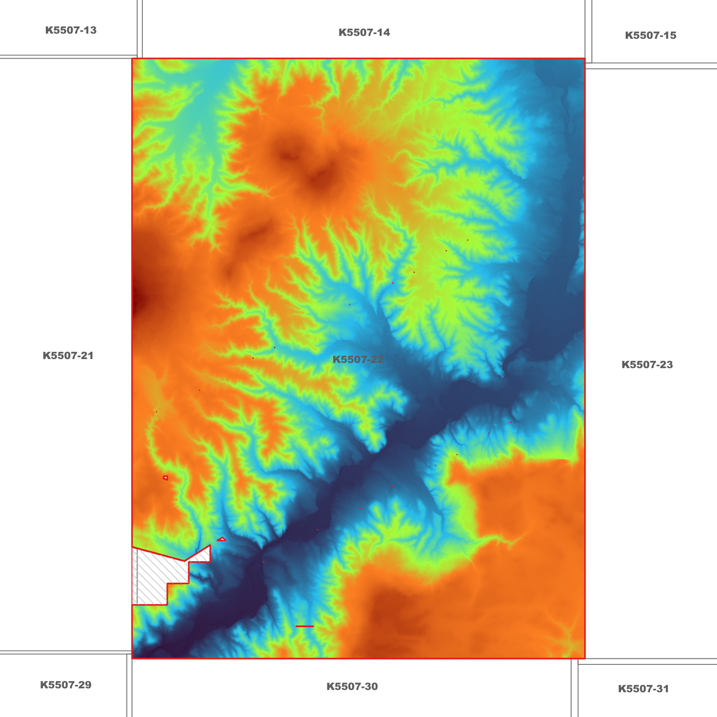 Fingal 1m Digital Elevation Model (K5507-22)