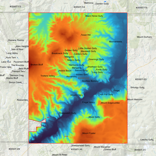 Fingal 1m Digital Elevation Model (K5507-22)