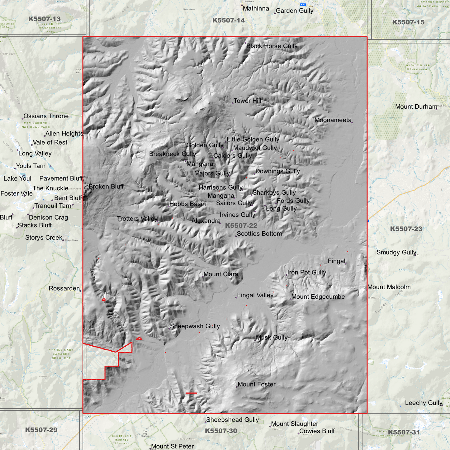Fingal 1m Digital Elevation Model (K5507-22)