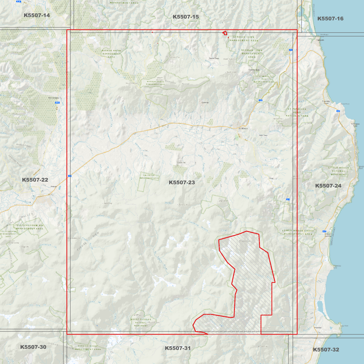 St Marys 1m Digital Elevation Model (K5507-23)