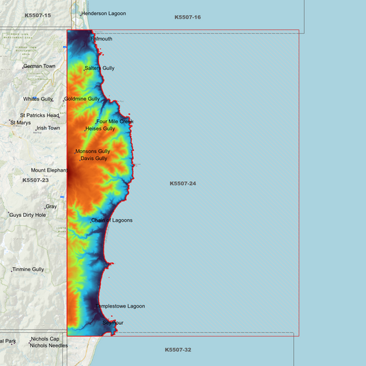 Chain of Lagoons 1m Digital Elevation Model (K5507-24)
