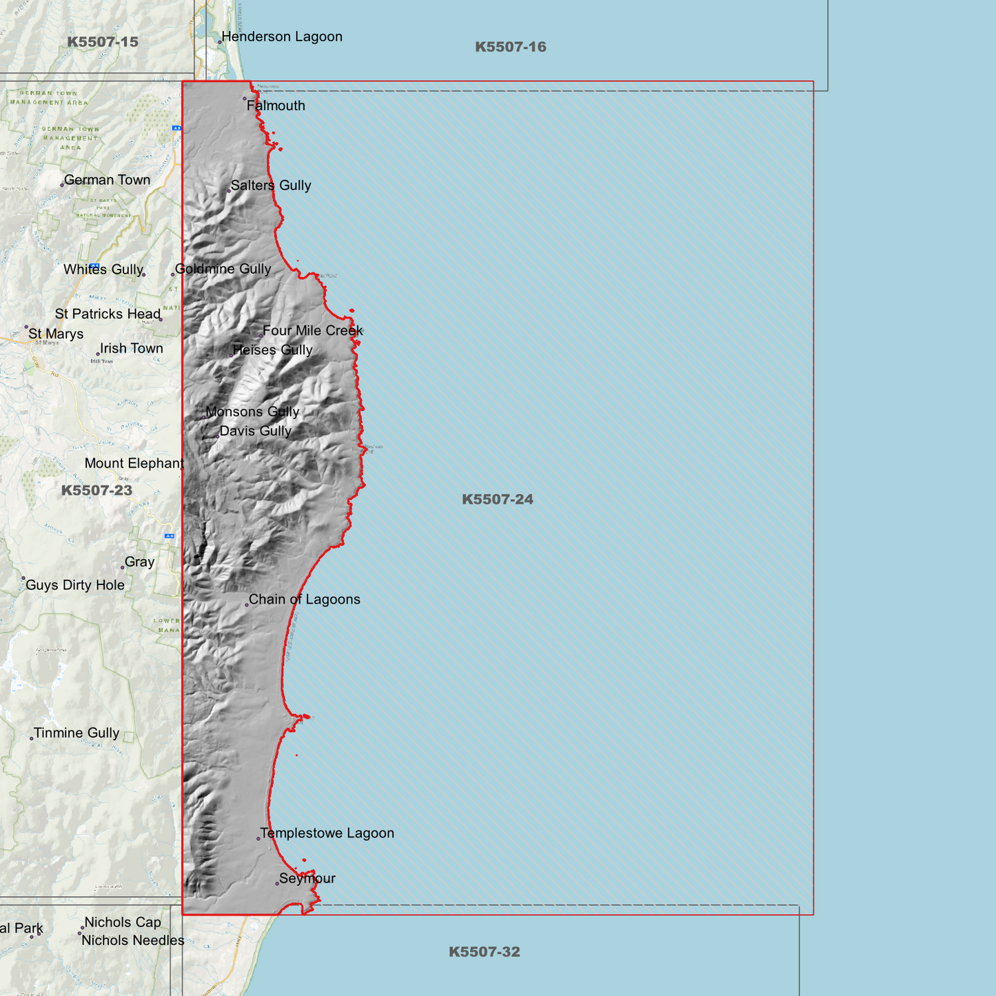 Chain of Lagoons 1m Digital Elevation Model (K5507-24)