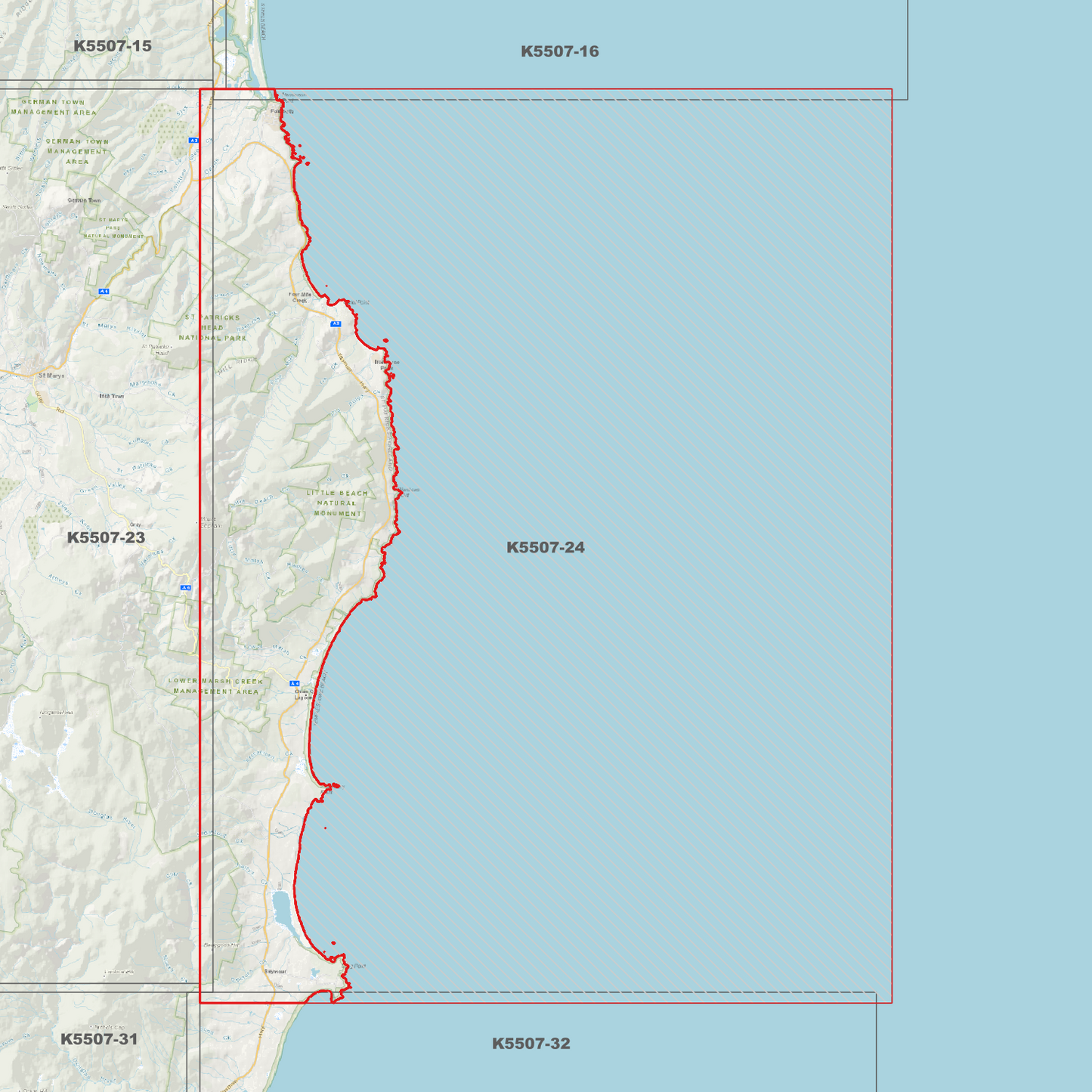 Chain of Lagoons 1m Digital Elevation Model (K5507-24)