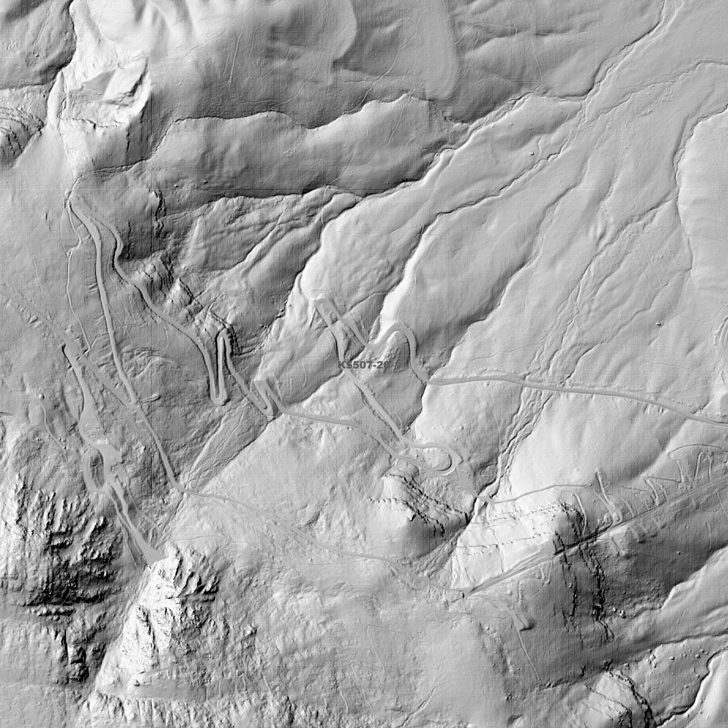 Great Western Tiers 1m Digital Elevation Model (K5507-26)