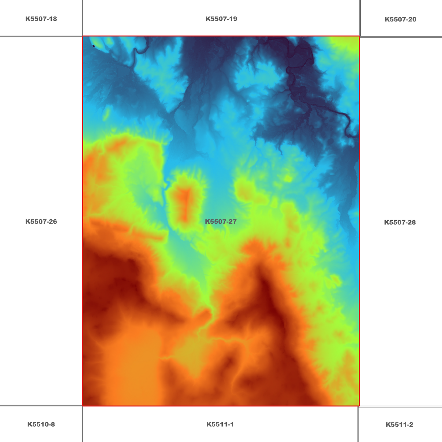 Cressy 1m Digital Elevation Model (K5507-27)