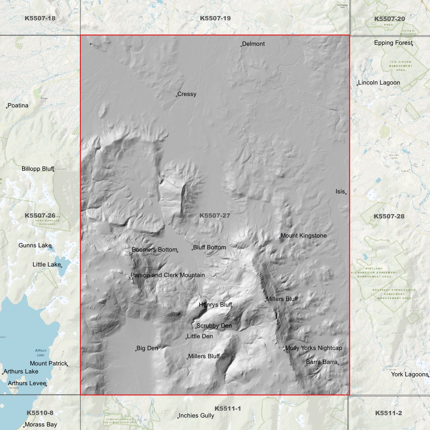 Cressy 1m Digital Elevation Model (K5507-27)