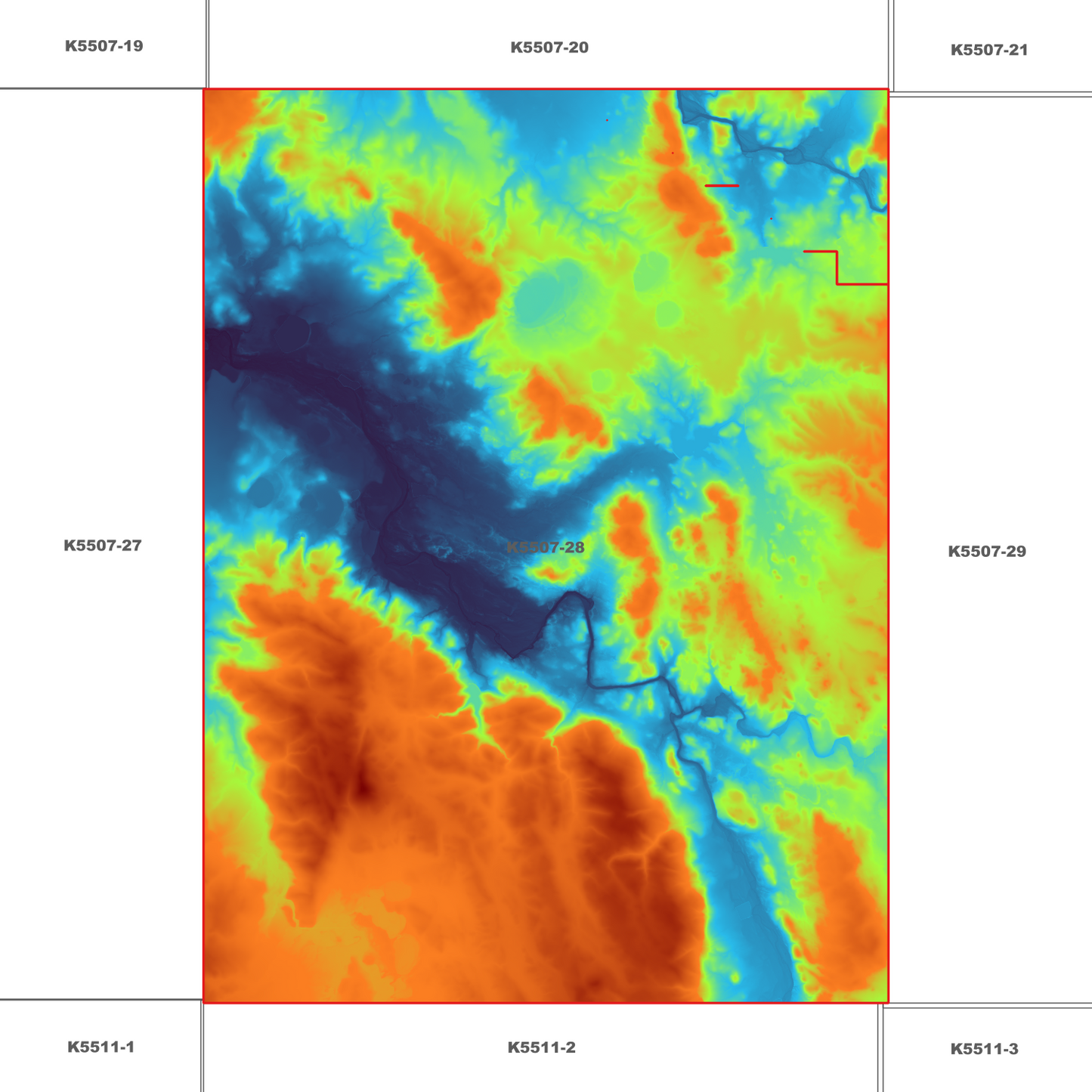 Campbell Town 1m Digital Elevation Model (K5507-28)
