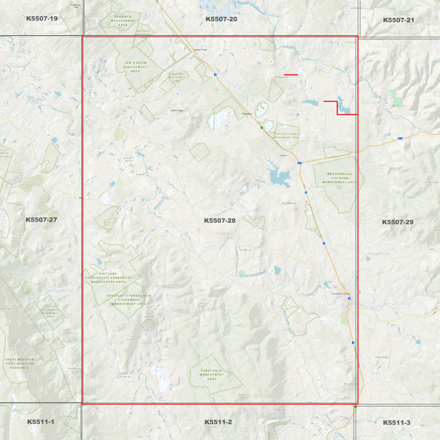 Campbell Town 1m Digital Elevation Model (K5507-28)
