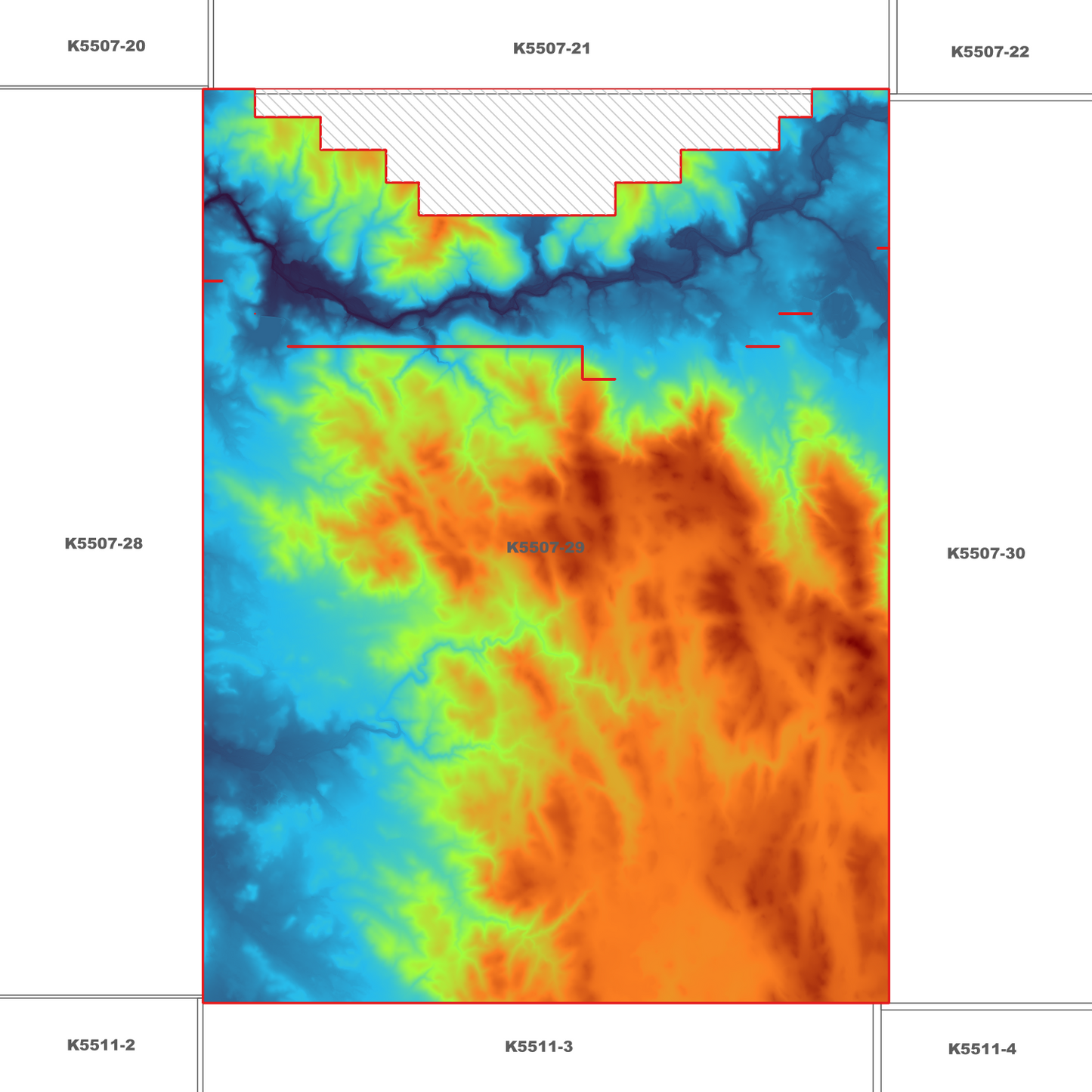 Avoca 1m Digital Elevation Model (K5507-29)