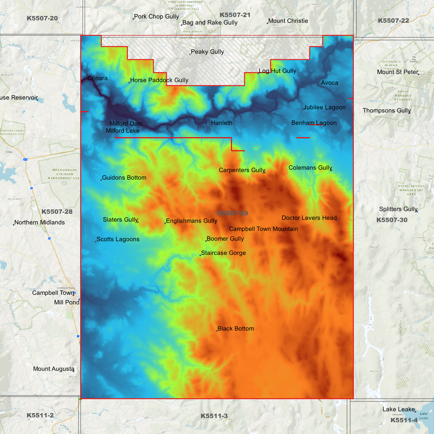 Avoca 1m Digital Elevation Model (K5507-29)