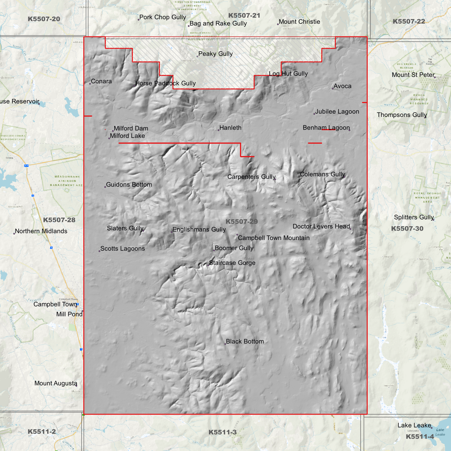 Avoca 1m Digital Elevation Model (K5507-29)