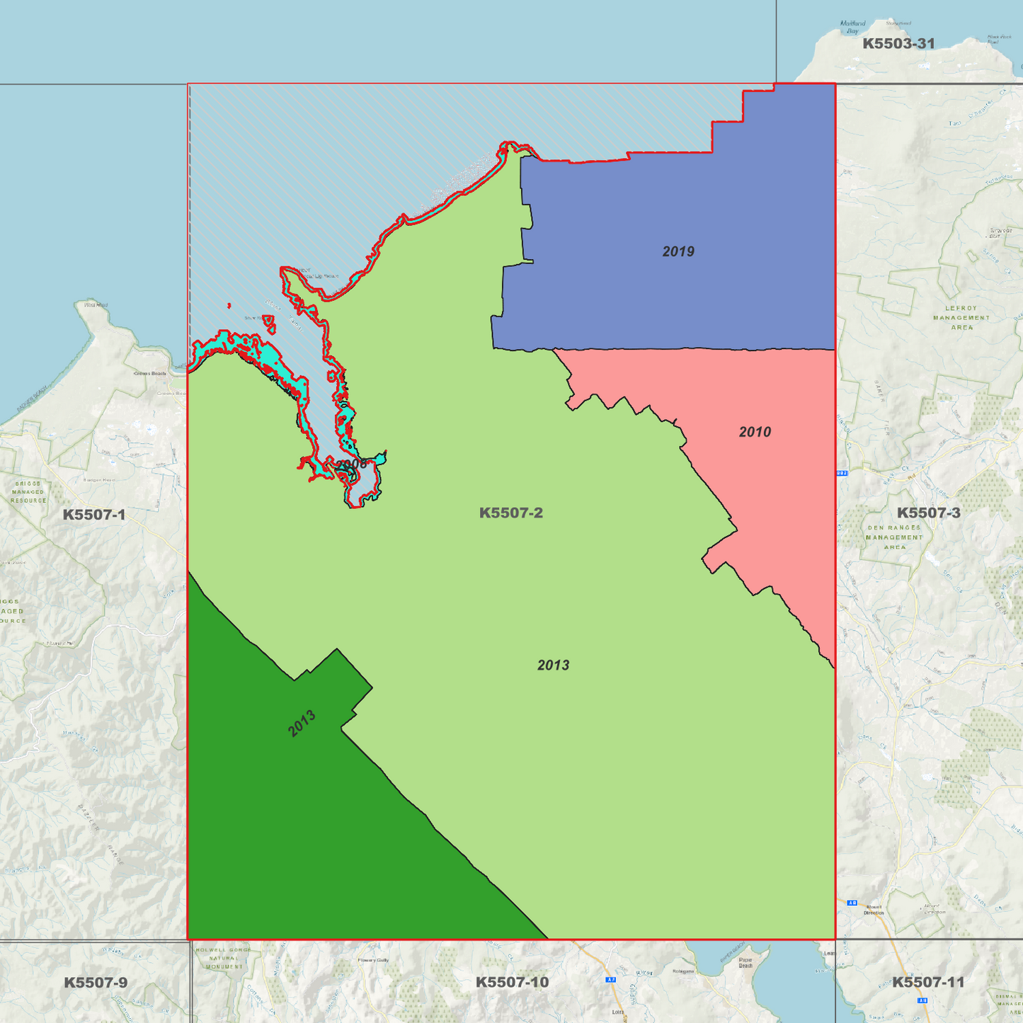 Bell Bay 1m Digital Elevation Model (K5507-2)