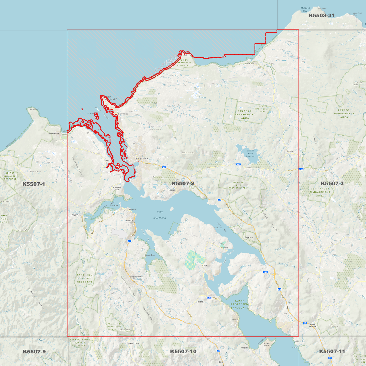 Bell Bay 1m Digital Elevation Model (K5507-2)
