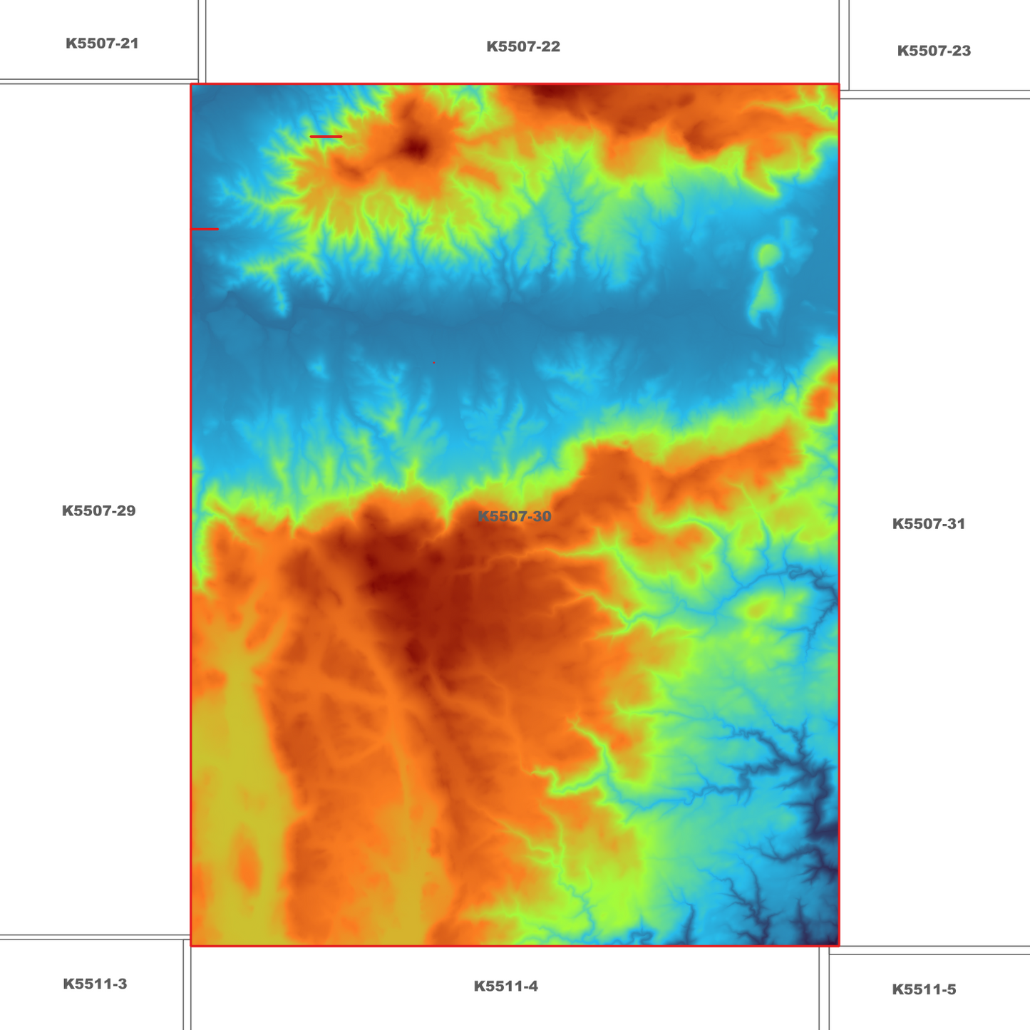 Leipzig 1m Digital Elevation Model (K5507-30)