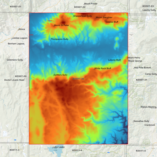 Leipzig 1m Digital Elevation Model (K5507-30)