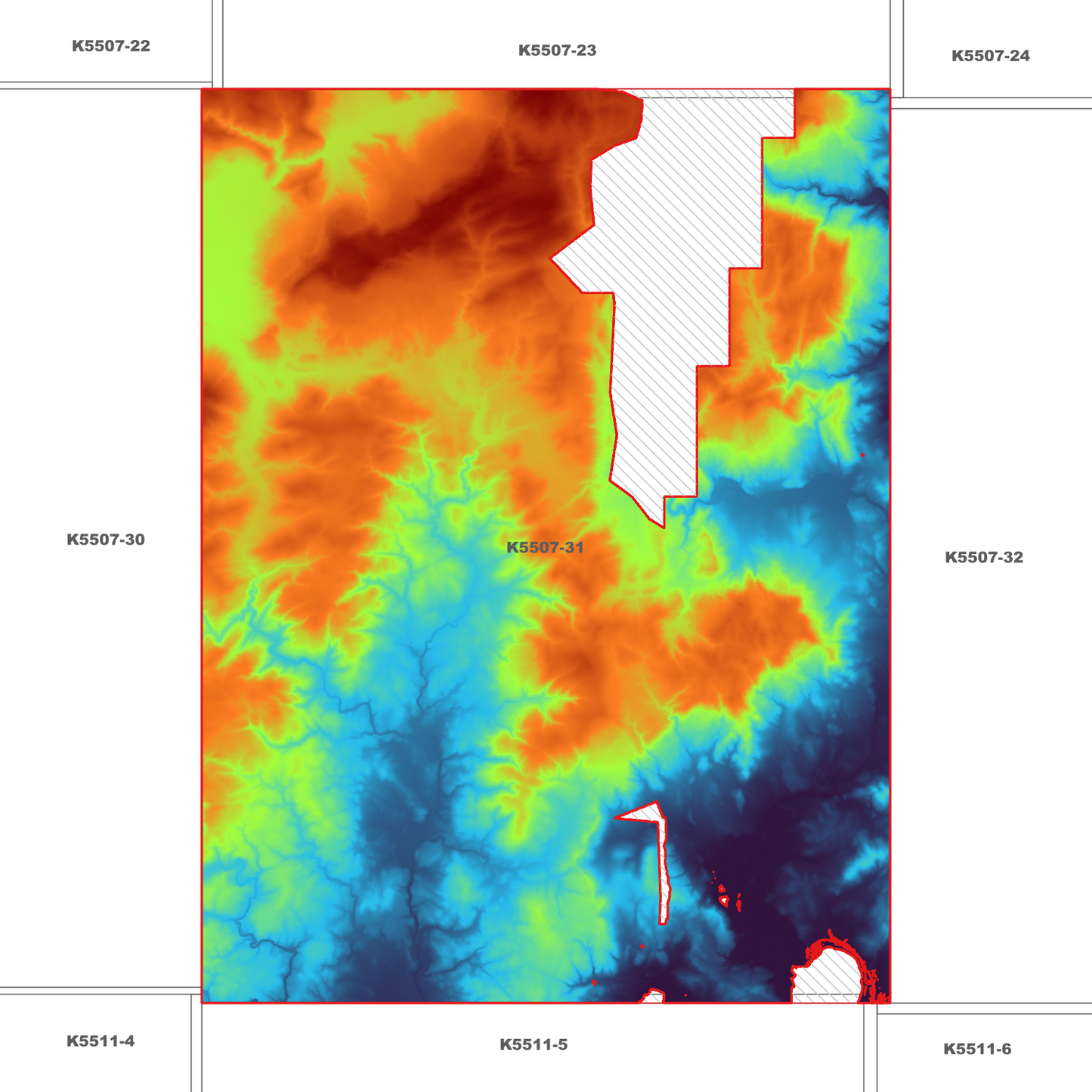 Cranbrook 1m Digital Elevation Model (K5507-31)