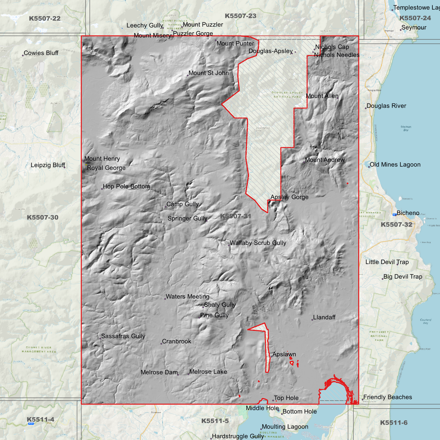 Cranbrook 1m Digital Elevation Model (K5507-31)