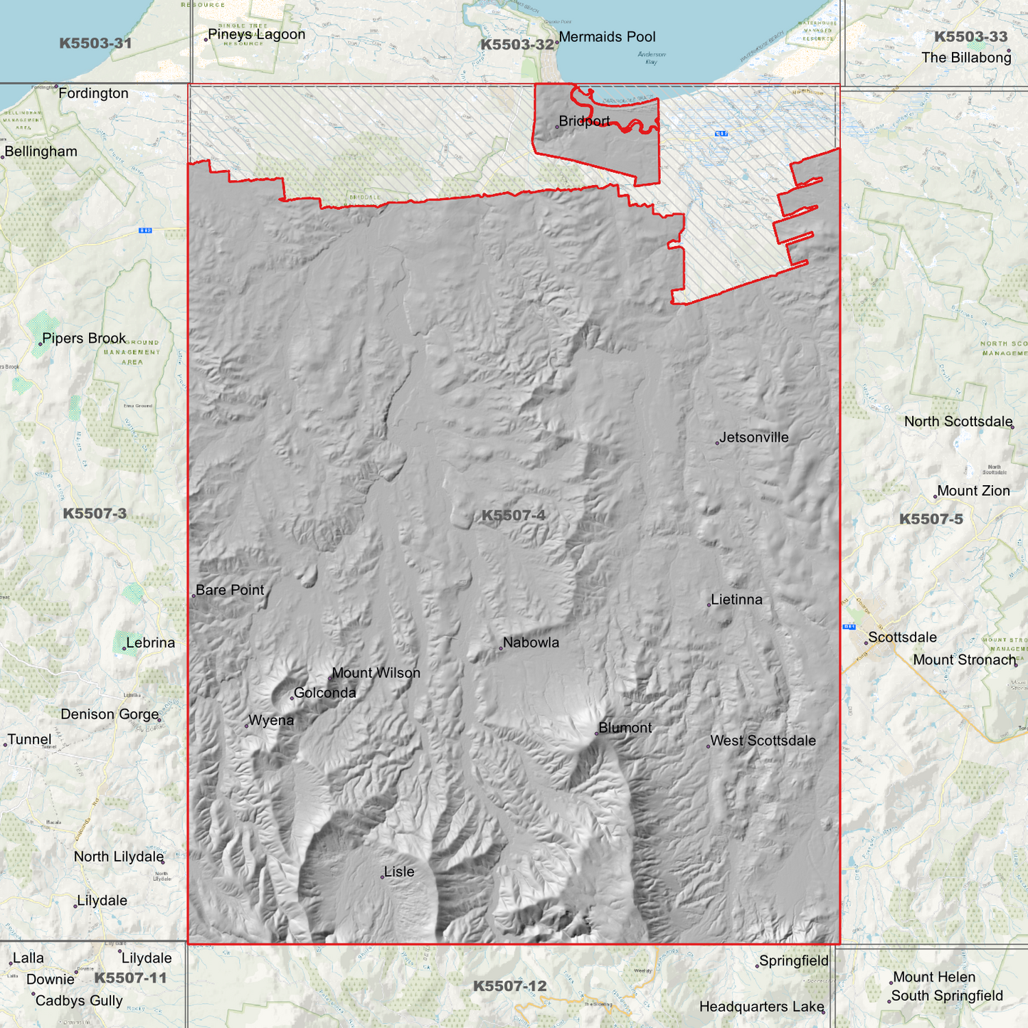 Bridport 1m Digital Elevation Model (K5507-4)