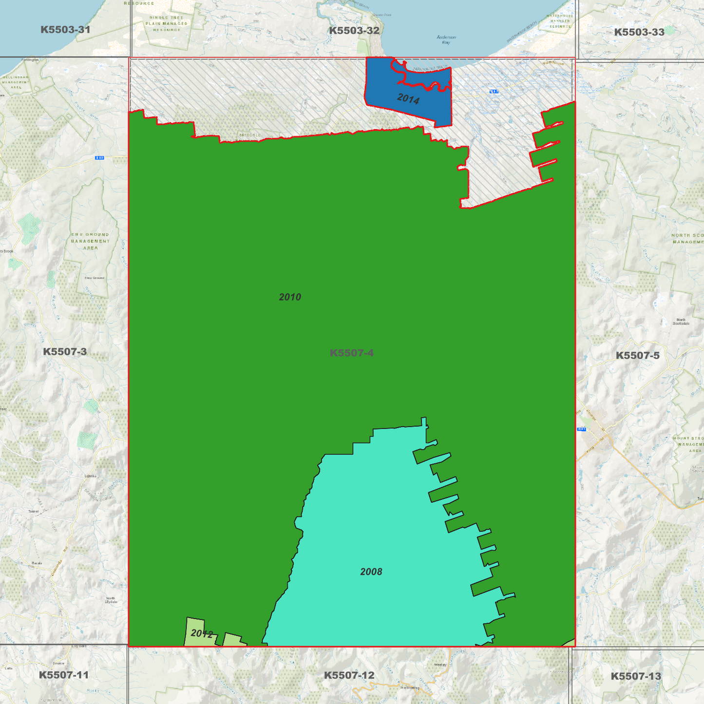 Bridport 1m Digital Elevation Model (K5507-4)