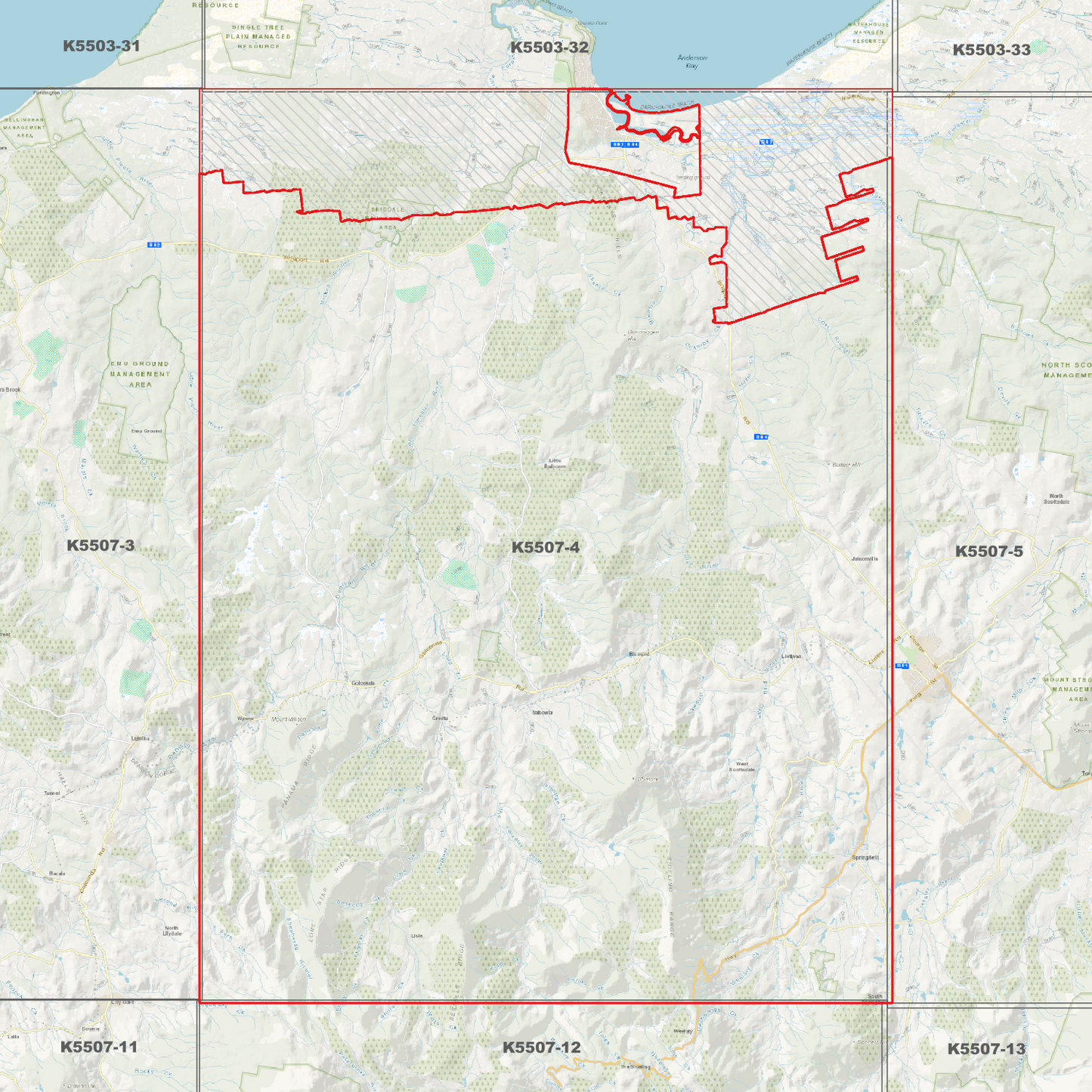 Bridport 1m Digital Elevation Model (K5507-4)