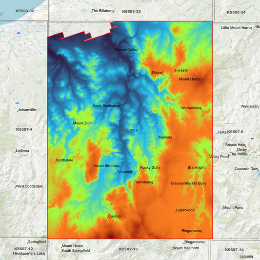 Scottsdale 1m Digital Elevation Model (K5507-5)
