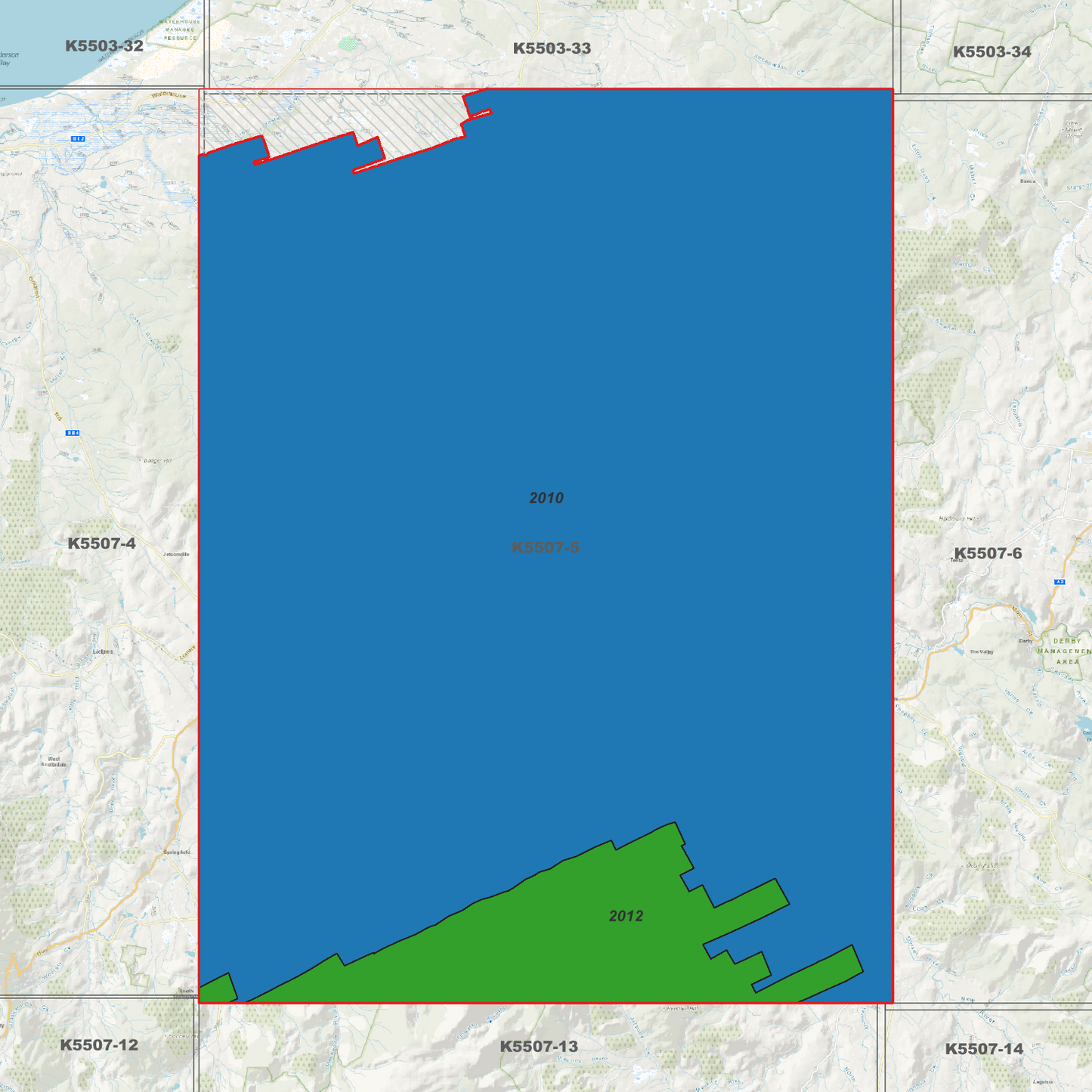 Scottsdale 1m Digital Elevation Model (K5507-5)