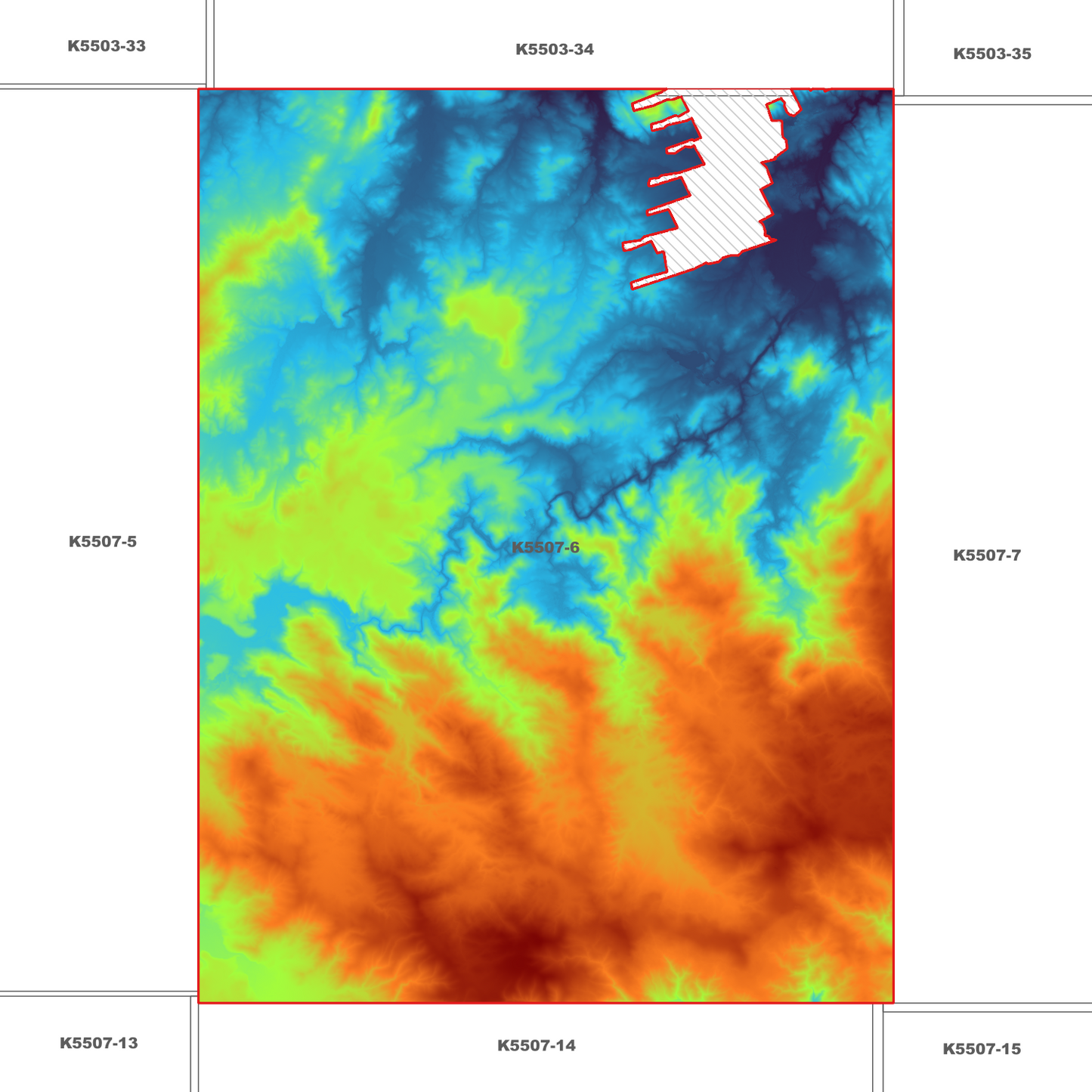 Derby 1m Digital Elevation Model (K5507-6)