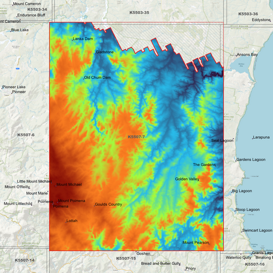 Lottah 1m Digital Elevation Model (K5507-7)