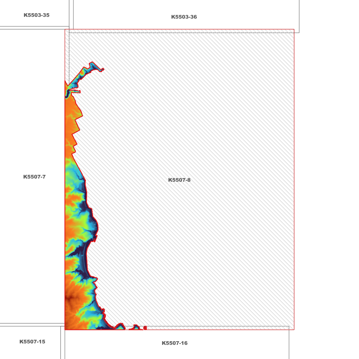 Ansons Bay 1m Digital Elevation Model (K5507-8)