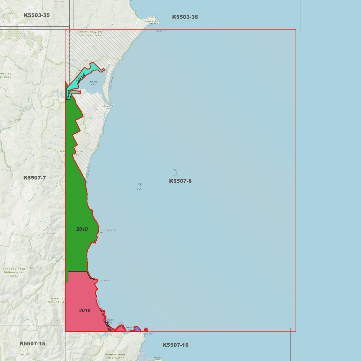 Ansons Bay 1m Digital Elevation Model (K5507-8)
