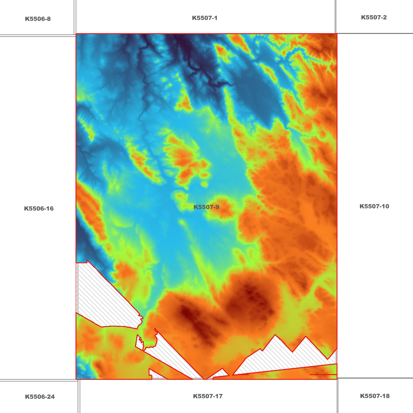 Frankford 1m Digital Elevation Model (K5507-9)