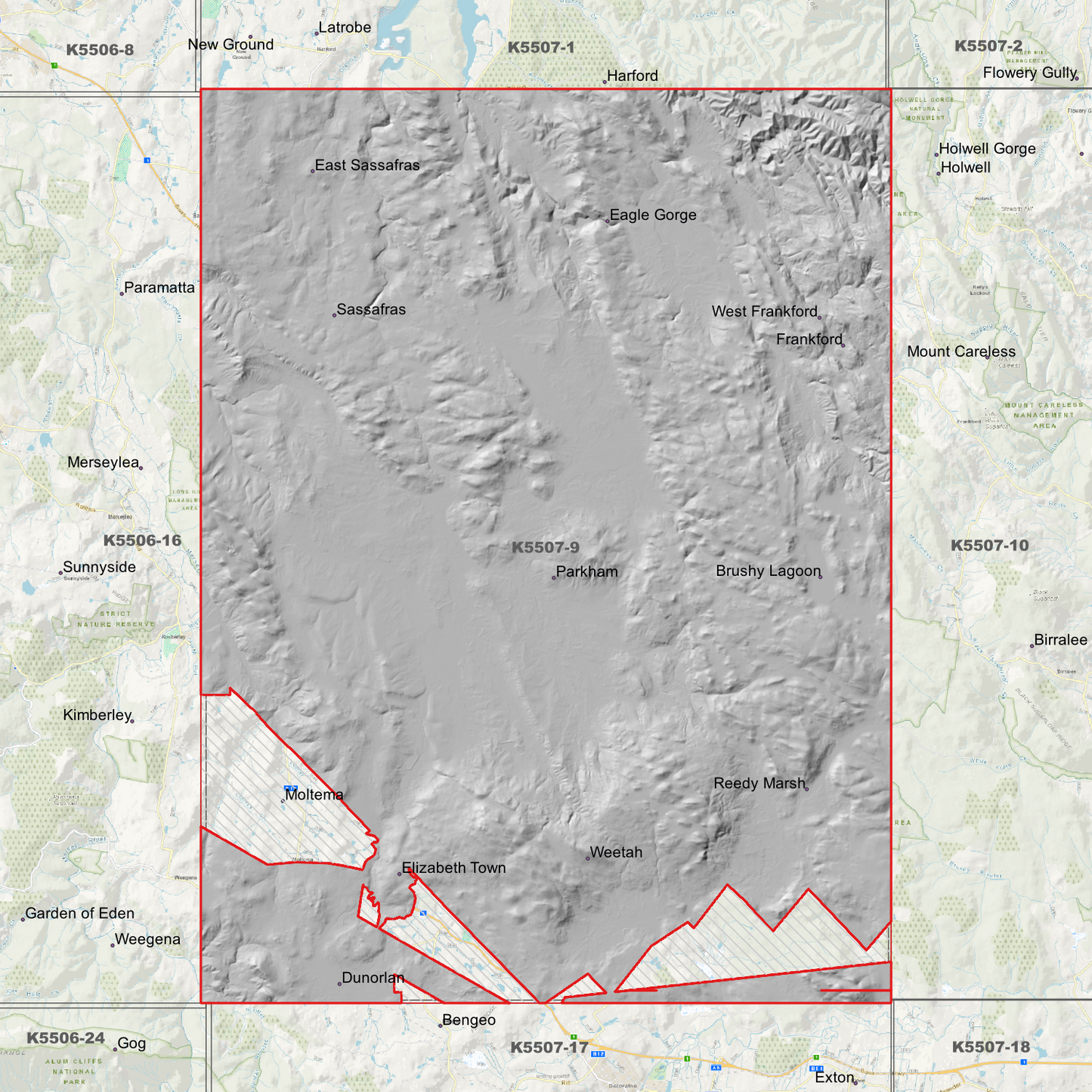 Frankford 1m Digital Elevation Model (K5507-9)
