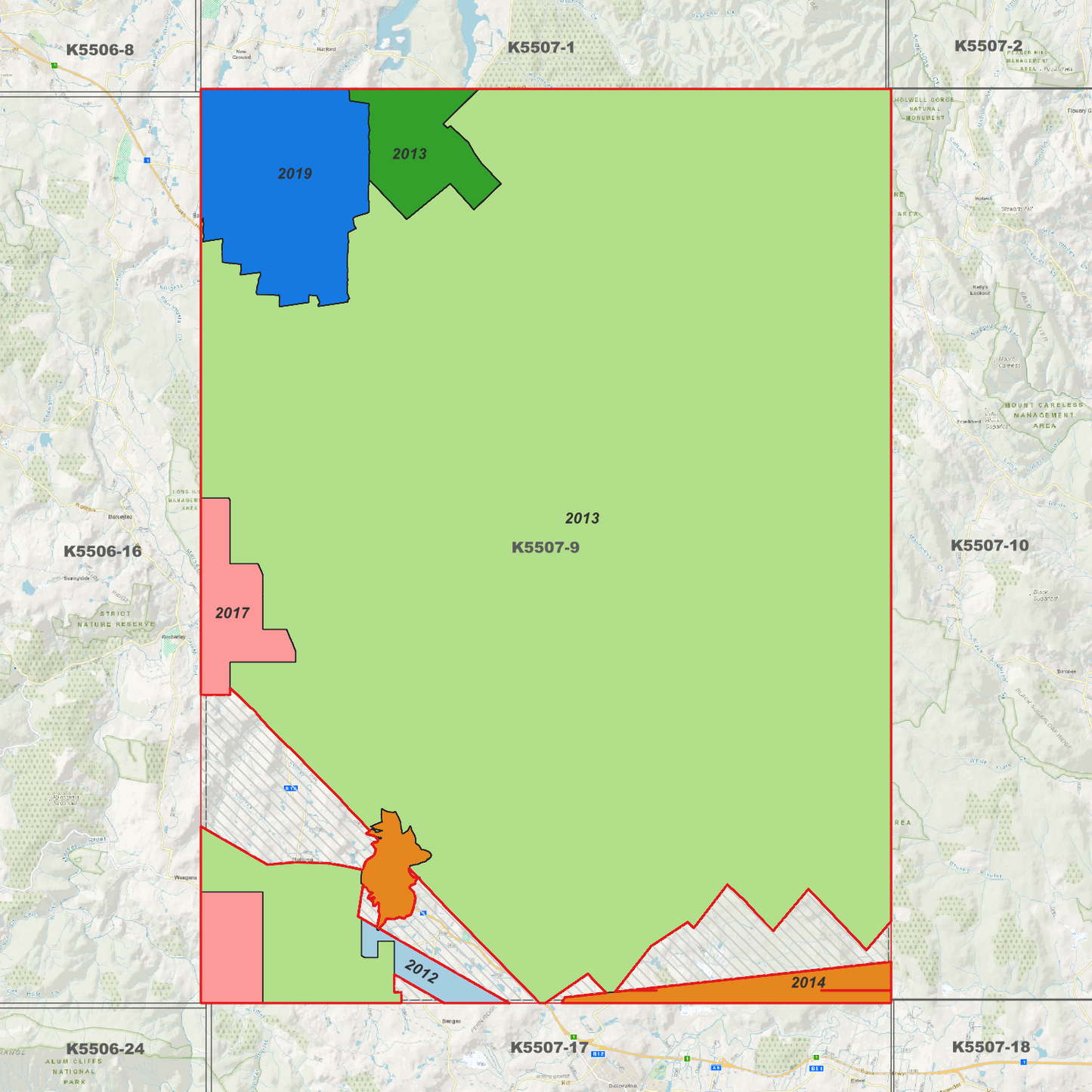 Frankford 1m Digital Elevation Model (K5507-9)