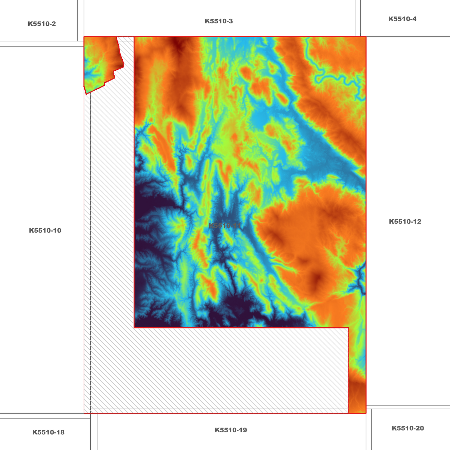 Pillinger 1m Digital Elevation Model (K5510-11)