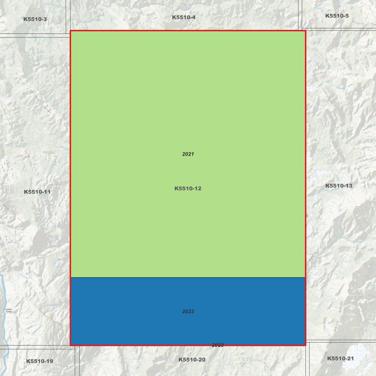 Gilgamesh 1m Digital Elevation Model (K5510-12)