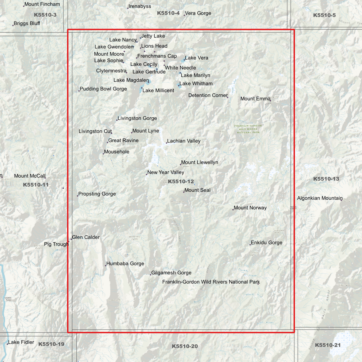 Gilgamesh 1m Digital Elevation Model (K5510-12)