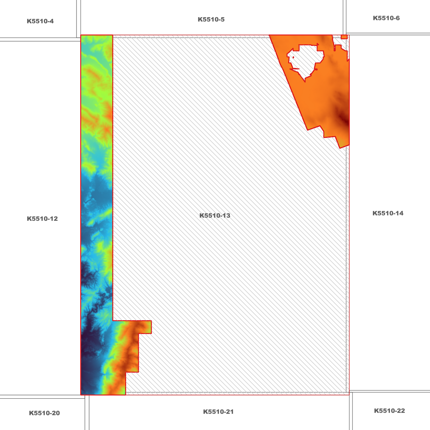 Algonkian 1m Digital Elevation Model (K5510-13)