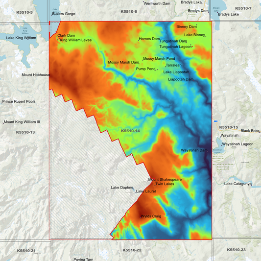 Mossy Marsh 1m Digital Elevation Model (K5510-14)